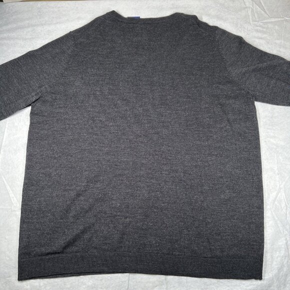 APT. 9 Seriously Soft Merino Sweater XXL Charcoal Black Gray V-Neck Pullover - Picture 6 of 7
